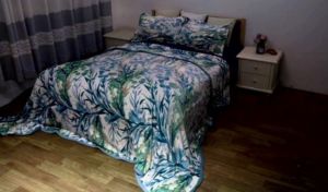 Classic Mulicolour Woolen Printed Double Bedsheet