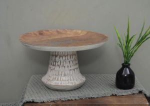 wooden cake stand