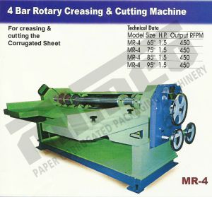 4 Bar Rotary Creasing &amp;amp; Cutting Machine