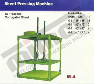 Sheet Pressing Machine