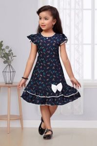 Printed Cotton mix Baby Girl Frock, Size: 16-18 for 1 year 2 year at Rs 145  in Kolkata