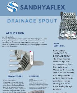 sandhyaflex deep galvanized drainage spout