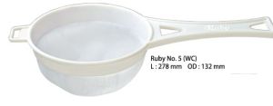 No. 5 WC Nylon White Cloth Ruby Tea Strainer