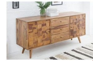 Rustic Wooden TV Unit