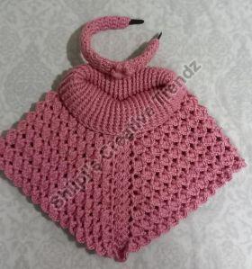 Crochet Poncho with Hairband