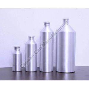 Silver Pesticide Aluminium Bottle