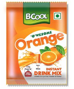 19gm orange instant drink mix powder