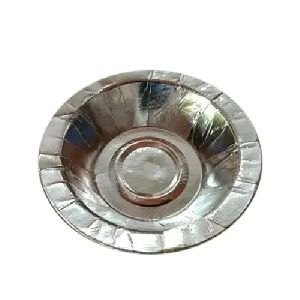 Dona Silver Paper Plate, Paper GSM: 100, Size: 4 Inch at Rs 20/pack in  Kadayanallur