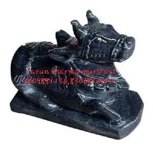 Black Marble Nandi Statue
