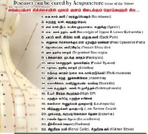 Acupuncture Therapy with Varma Therapy
