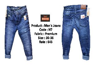 h 7 men regular fit jeans