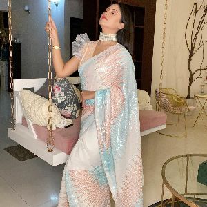 Celebrity inspired beautiful sequence saree collection