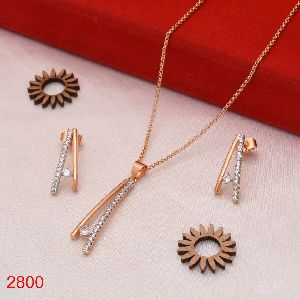 Gold plated AD pendant set 2800