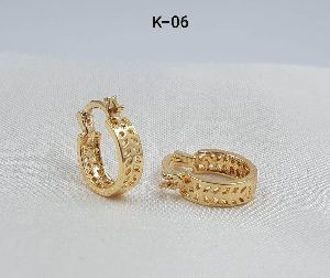 Gold plated bali earrings k06