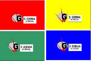 G D Goenka School Flag
