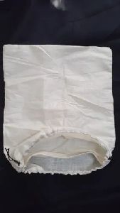 Cotton drawstring pouch
