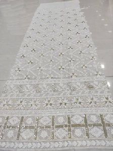 Chikan Embroidery Fabric