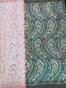Designer Fancy Embroidered Fabric