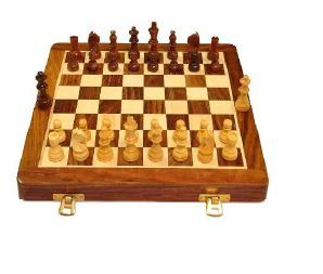 10 Inch Wooden Magnetic Chess Board