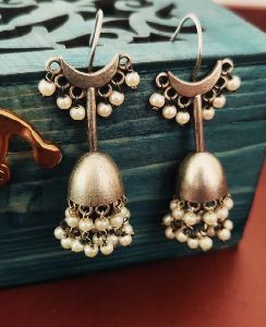 Silver Stone Drop Earrings