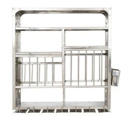 25 Kg Capacity Wall Mounted Stainless Steel Dish Rack