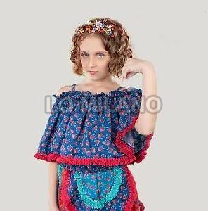 off shoulder floral print skirt top