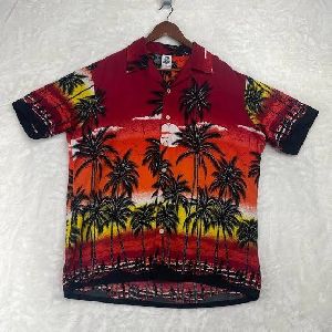 Beach Wear Hawaiian men half sleeve shirts