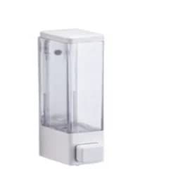 VEER Cubix High Gloss White ABS Plastic 500 ml Liquid Soap Dispenser