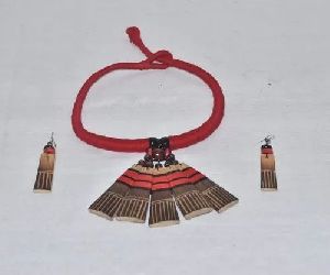Ethnic Bamboo Necklace Set
