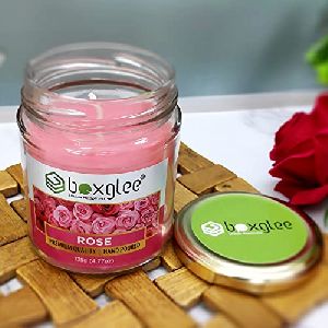 Rose Scented Big Jar Glass Candle
