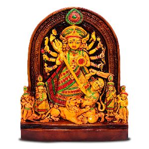 handmade handpainted maa durga idol