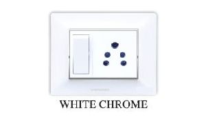 Atlas White Chrome Modular Plate