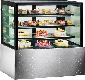 Celfrost Square Flat Glass Cake Display