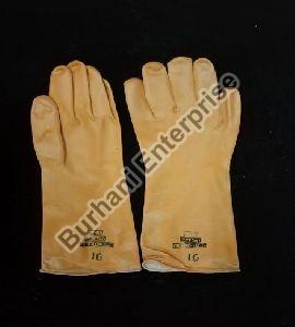 16 Inch Yellow Rubber Hand Gloves