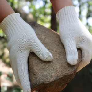 Cotton Knitted Safety Hand Gloves