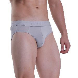 Grey Plain Underwear Briefs