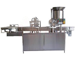 Automatic Vial Filling Machine and Rubber Bunging Machine