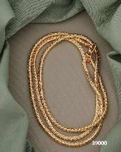 Gold plated simple mop chain
