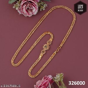 Gold plated traditional mop chain