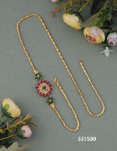 Latest design gold plated mop chain