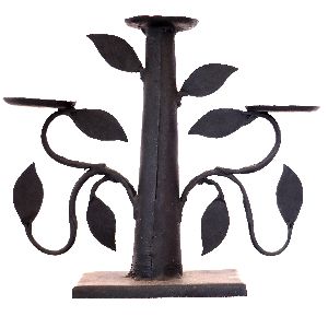 Wrought Iron Tree Shaped Candle Stand