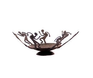 Wrought Iron Tribal Bonfire Themed Candle Holder
