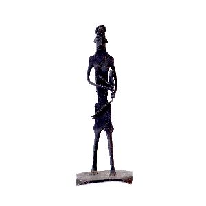 Wrought Iron Tribal Mother Child Figurine