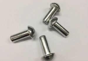 polished aluminium rivet
