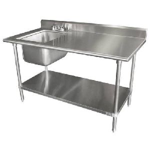 Silver Rudraa Stainless Steel Breading Table, Size : Standard