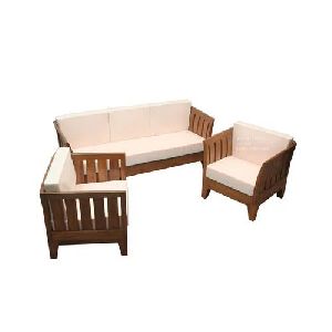 Modern Teak Wood Sofa Set