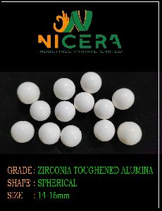 14-16mm Zirconia Toughened Alumina Media