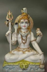 Marble lord shiva statue