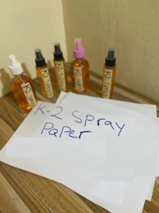K2 paper spray