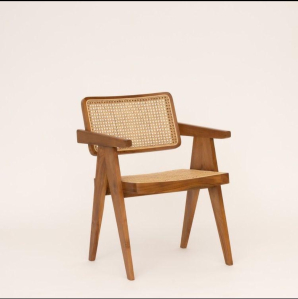 Natural wood chair
